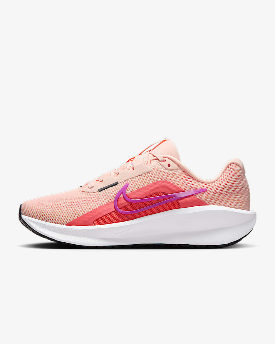 Tenis de correr en pavimento para mujer Nike Downshifter 13 - Coral lavado/Brasa mágica/Negro/Morado vivo