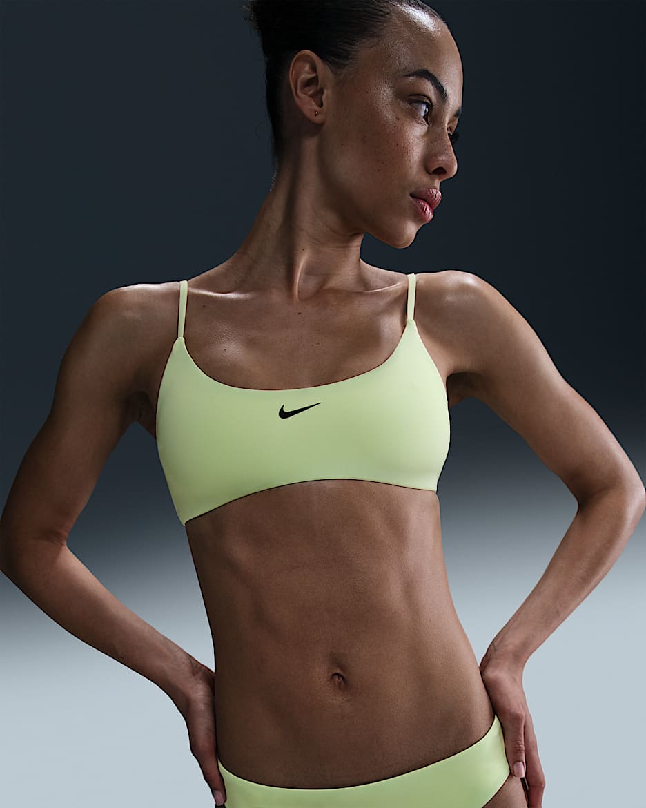Parte de arriba de bikini tipo bralette para mujer Nike Swim Essential - Voltio ligero