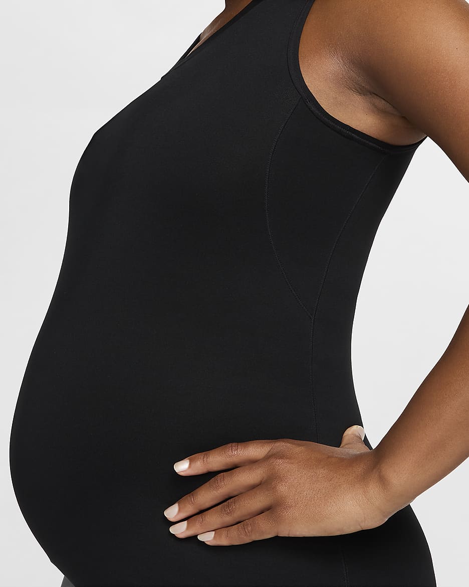 Nike (M) One Women's Dri-FIT Slim-Fit Tank Top (Maternity) - Black