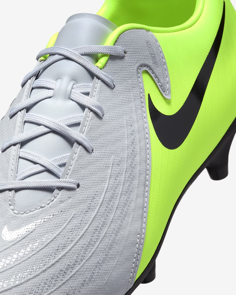 Nike Phantom GX 2 Academy SG Low-Top Football Boot - Metallic Silver/Volt/Black