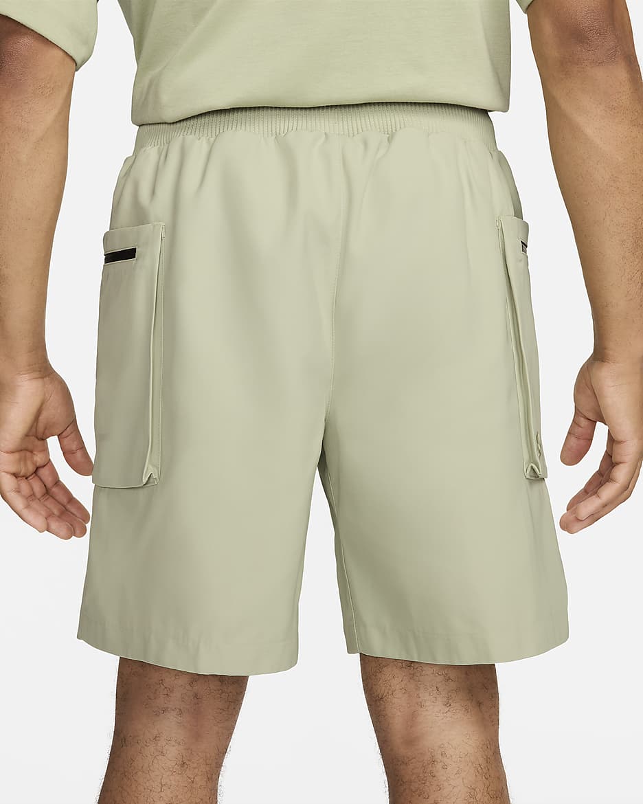 Nike Sportswear Tech Pack Utility vevd shorts til herre - Olive Aura/Svart/Olive Aura