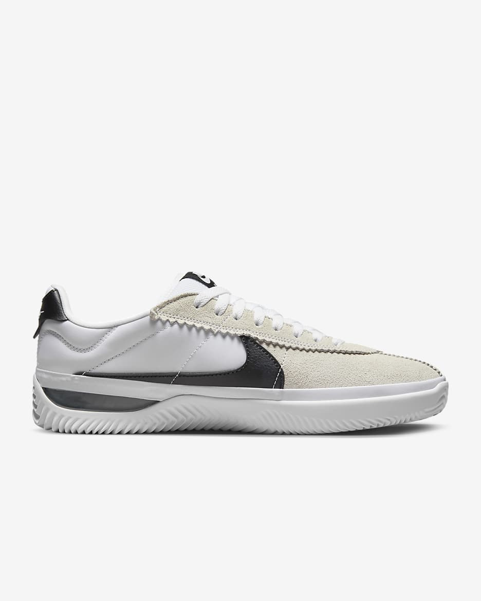 Tenis de skateboarding Nike BRSB - Blanco/Blanco/Negro/Negro