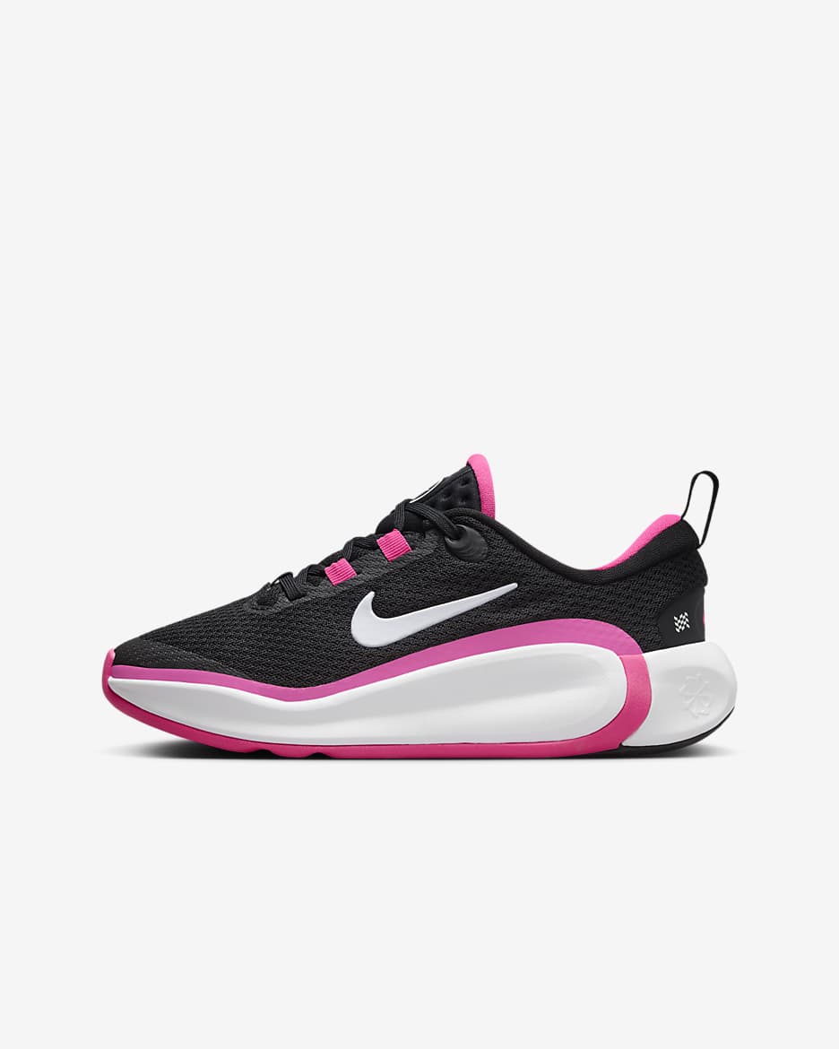 Nike Infinity Flow Big Kids' Running Shoes - Black/Laser Fuchsia/White