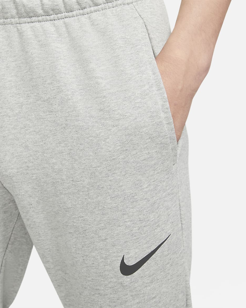 Nike Dri-FIT Men's Tapered Training Pants - Dark Grey Heather/Black