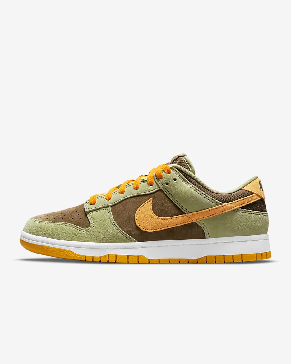 รองเท้าผู้ชาย Nike Dunk Low SE - Dusty Olive/Light Olive/ขาว/Pro Gold