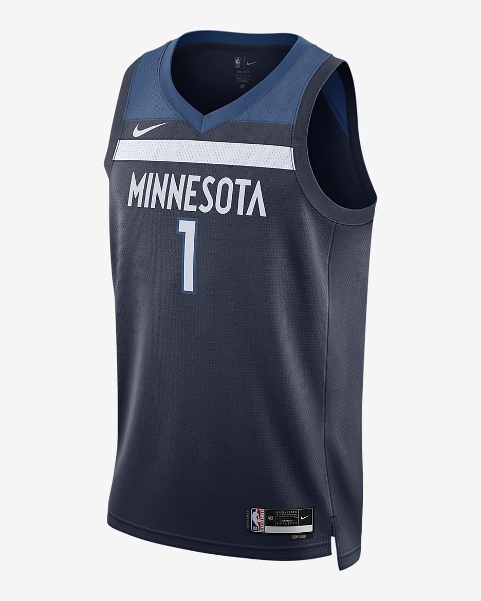 Minnesota Timberwolves Icon Edition 2022/23 Men's Nike Dri-FIT NBA Swingman Jersey - College Navy