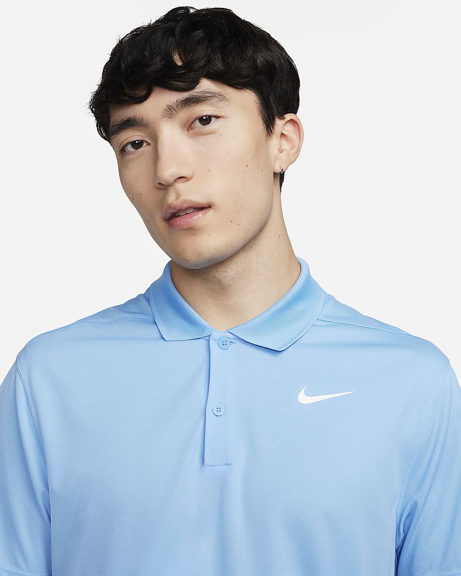 Nike Dri-FIT Victory Men's Golf Polo - University Blue/White