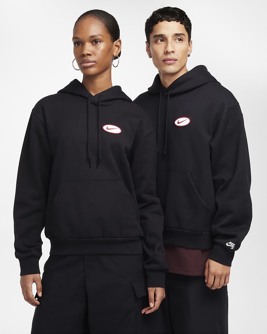 Sudadera con gorro de skateboarding de tejido Fleece Nike SB - Negro