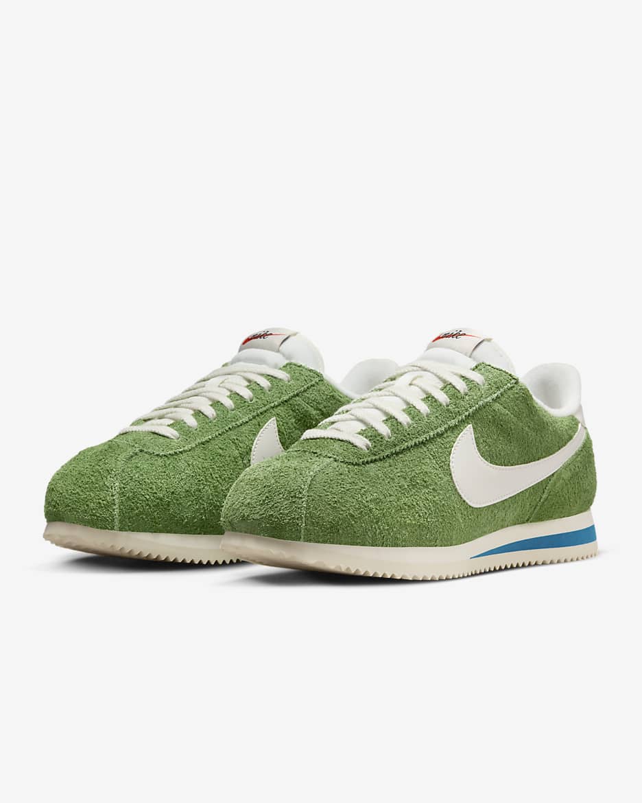 Nike Cortez Vintage Suede Shoes - Chlorophyll/Light Photo Blue/Coconut Milk/Sail