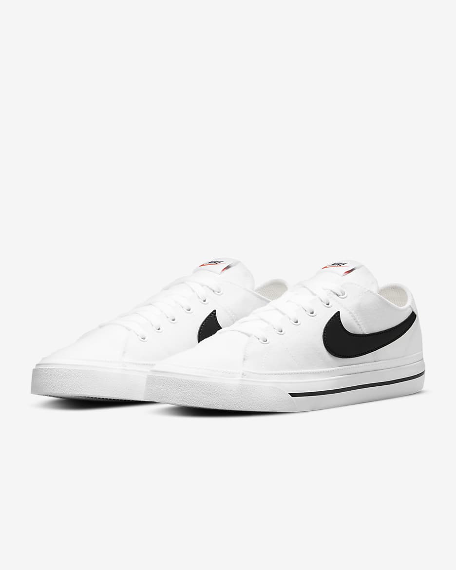 Nike Court Legacy Canvas Men's Shoes - White/Black