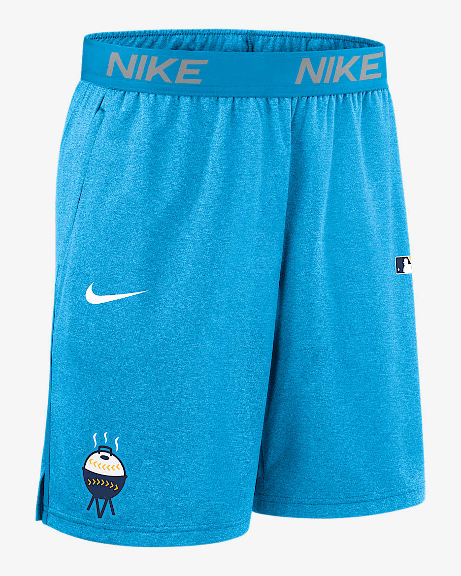 Milwaukee Brewers Authentic Collection City Connect Men's Nike Dri-FIT MLB Shorts - Blue