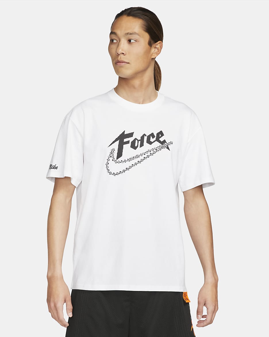 Nike Force Swoosh Men's Basketball T-Shirt - White