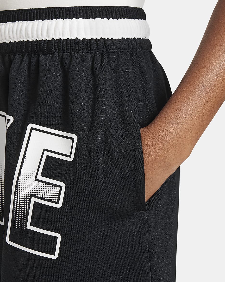 Nike DNA Culture of Basketball Big Kids' Dri-FIT Shorts - Black/White