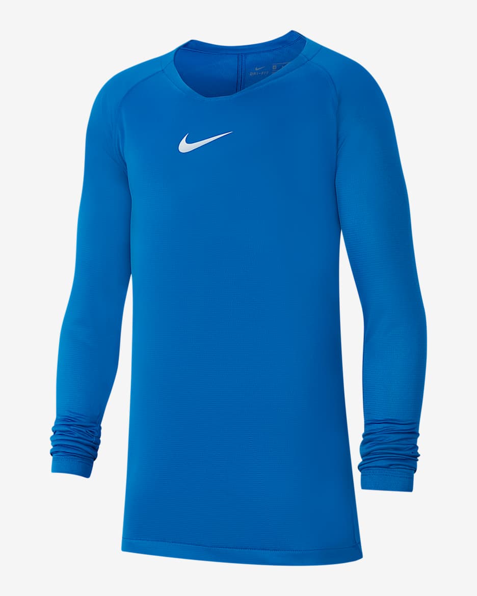 Nike Dri-FIT Park First Layer Kids' Soccer Jersey - Royal Blue/White