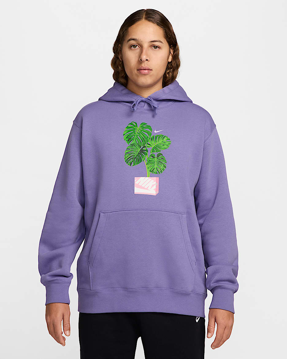 Sudadera con gorro sin cierre Nike Club - Amatista empolvado