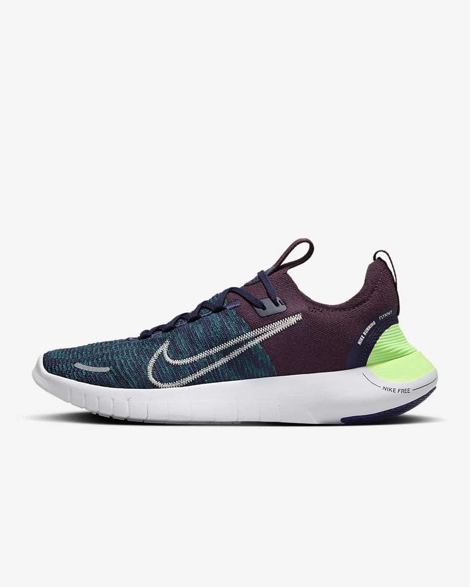 Nike Free RN NN 男款路跑鞋 - Geode Teal/Purple Ink/Burgundy Crush/Sea Glass