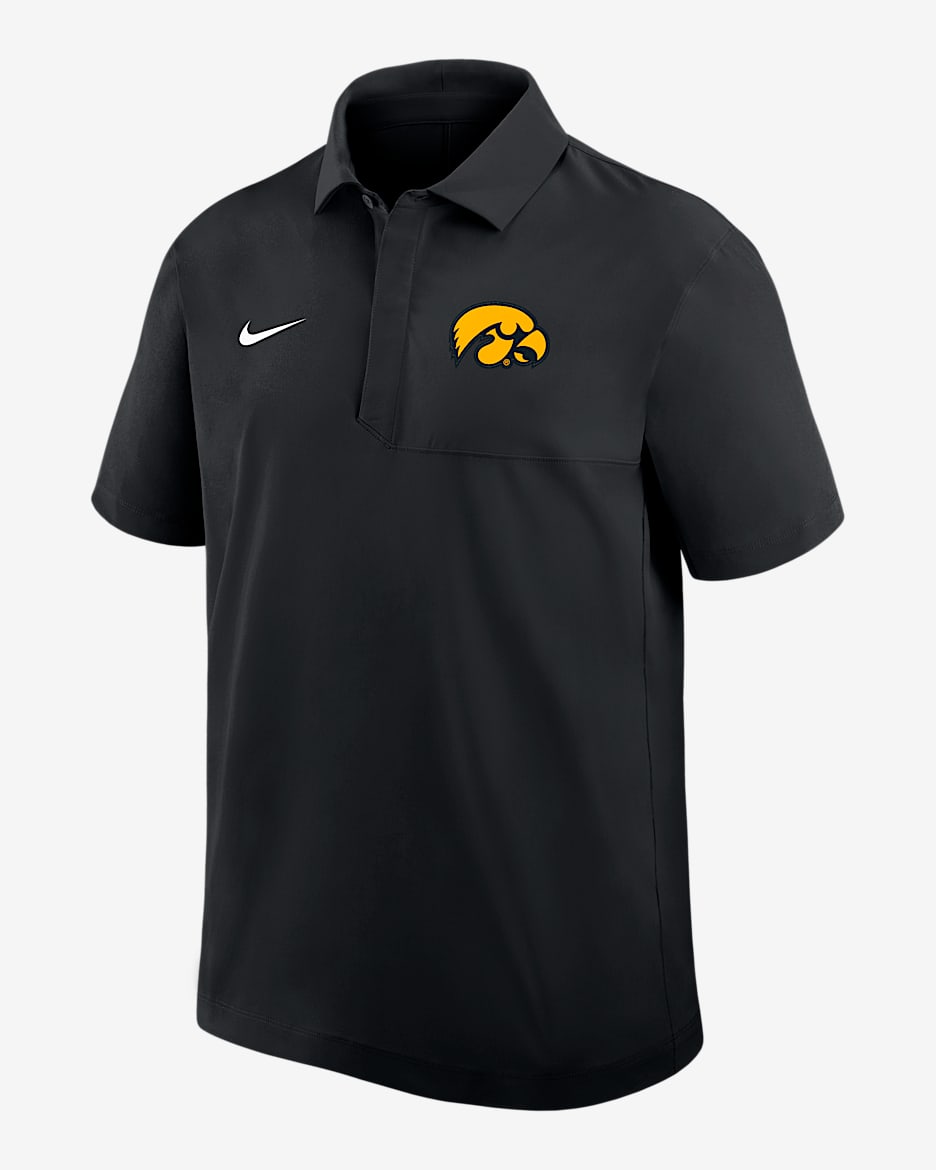 Iowa Men's Nike Dri-FIT College Polo - Black