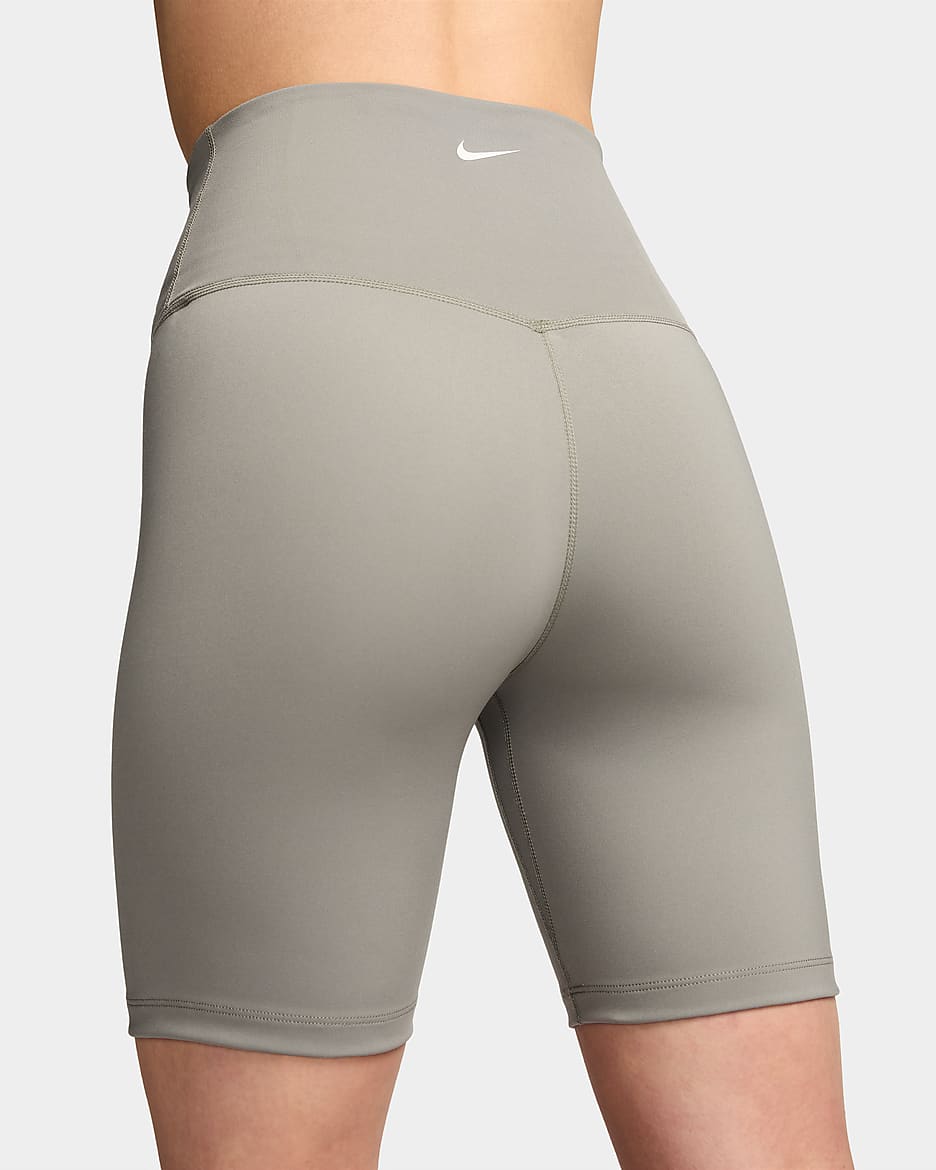 Nike One Women's High-Waisted 18cm (approx.) Biker Shorts - Dark Stucco/Sail