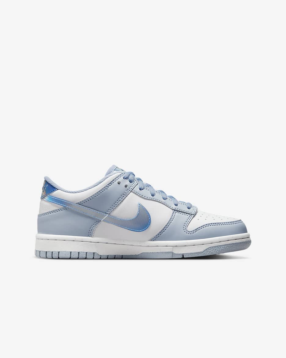 Nike Dunk Low Next Nature Older Kids' Shoes - Blue Whisper/Hyper Royal/Green Abyss/White