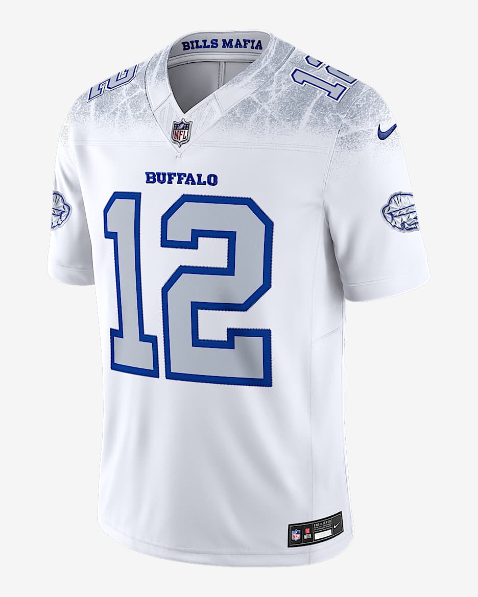 Jim Kelly Buffalo Bills Rivalries Collection Men's Nike Dri-FIT NFL Limited Jersey - White