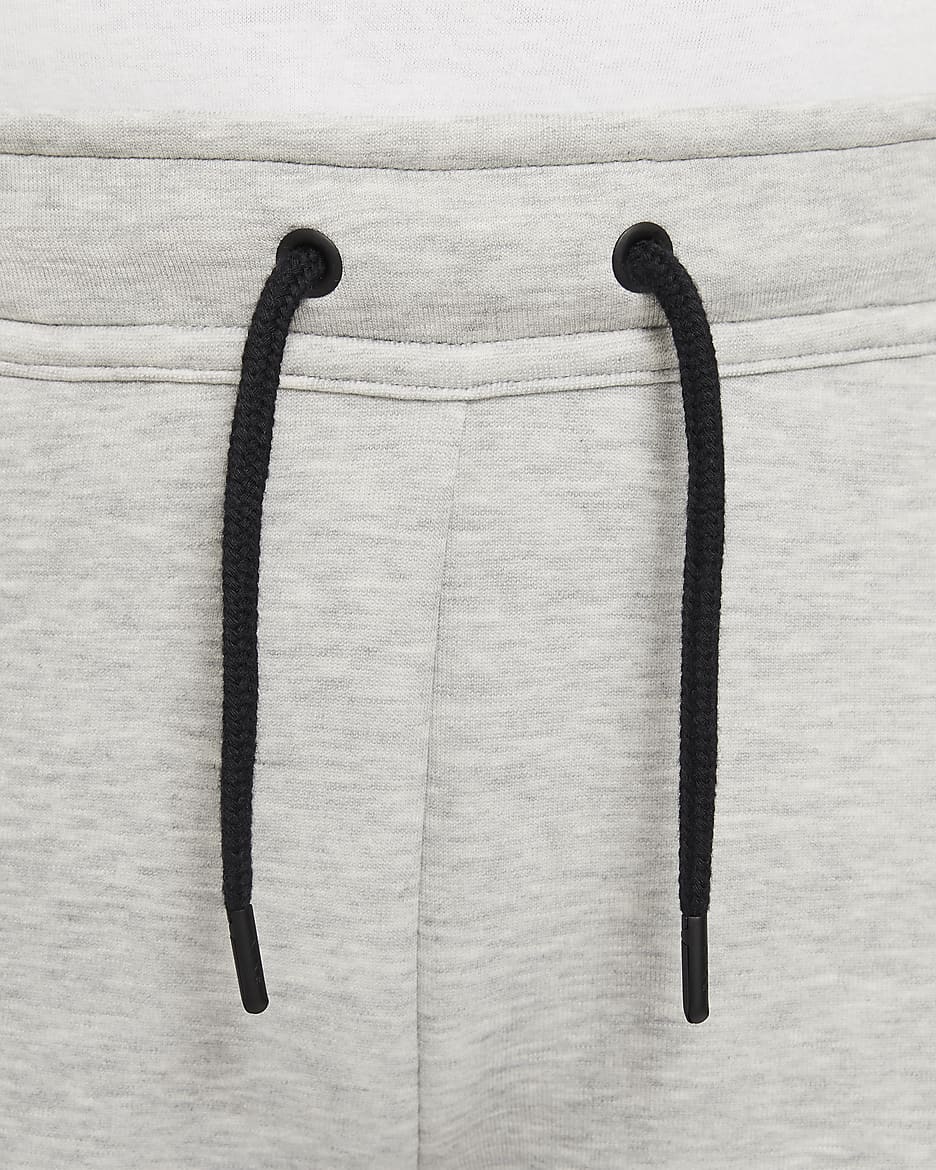 Nike Sportswear Tech Fleece-shorts (udvidet størrelse) til større børn (drenge) - Dark Grey Heather/sort/sort