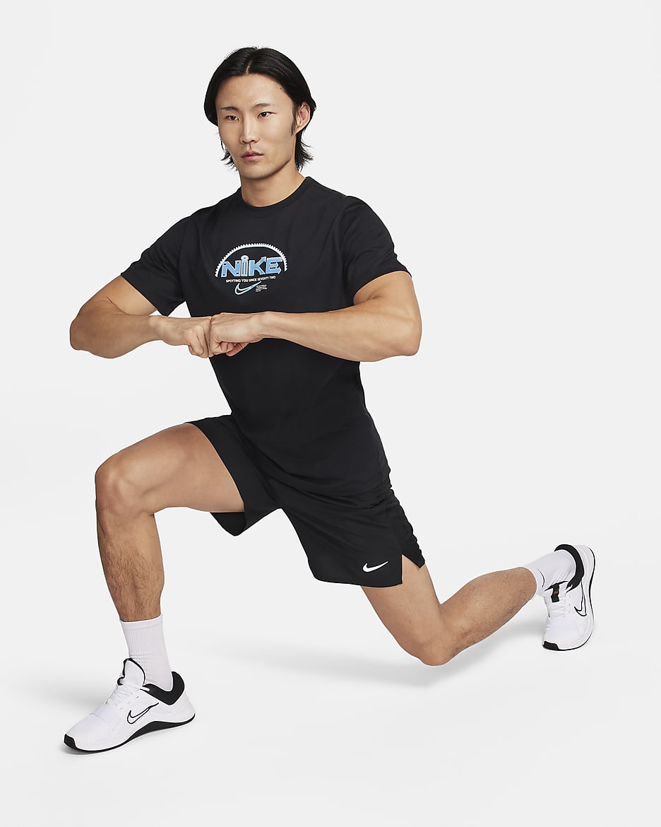 Nike fitnessshirt voor heren - Zwart