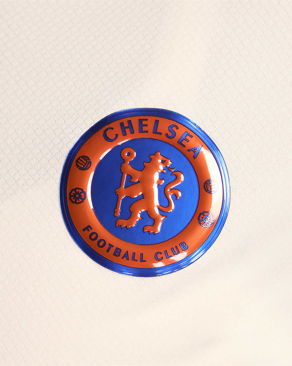 Chelsea FC 2024/25 Stadium Away Nike Replika-Fußballtrikot mit Dri-FIT-Technologie (Damen) - Guava Ice/Team Orange/Rush Blue