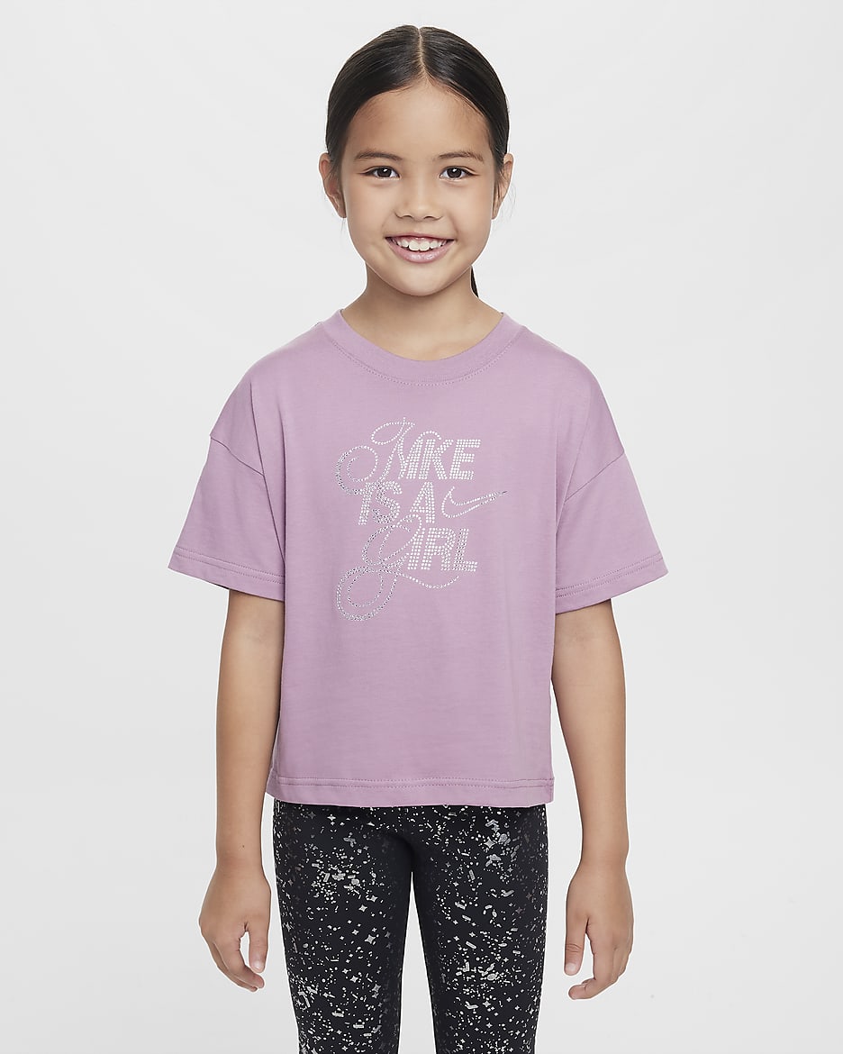 Nike Sportswear Older Kids' (Girls') T-Shirt - Plum Dust