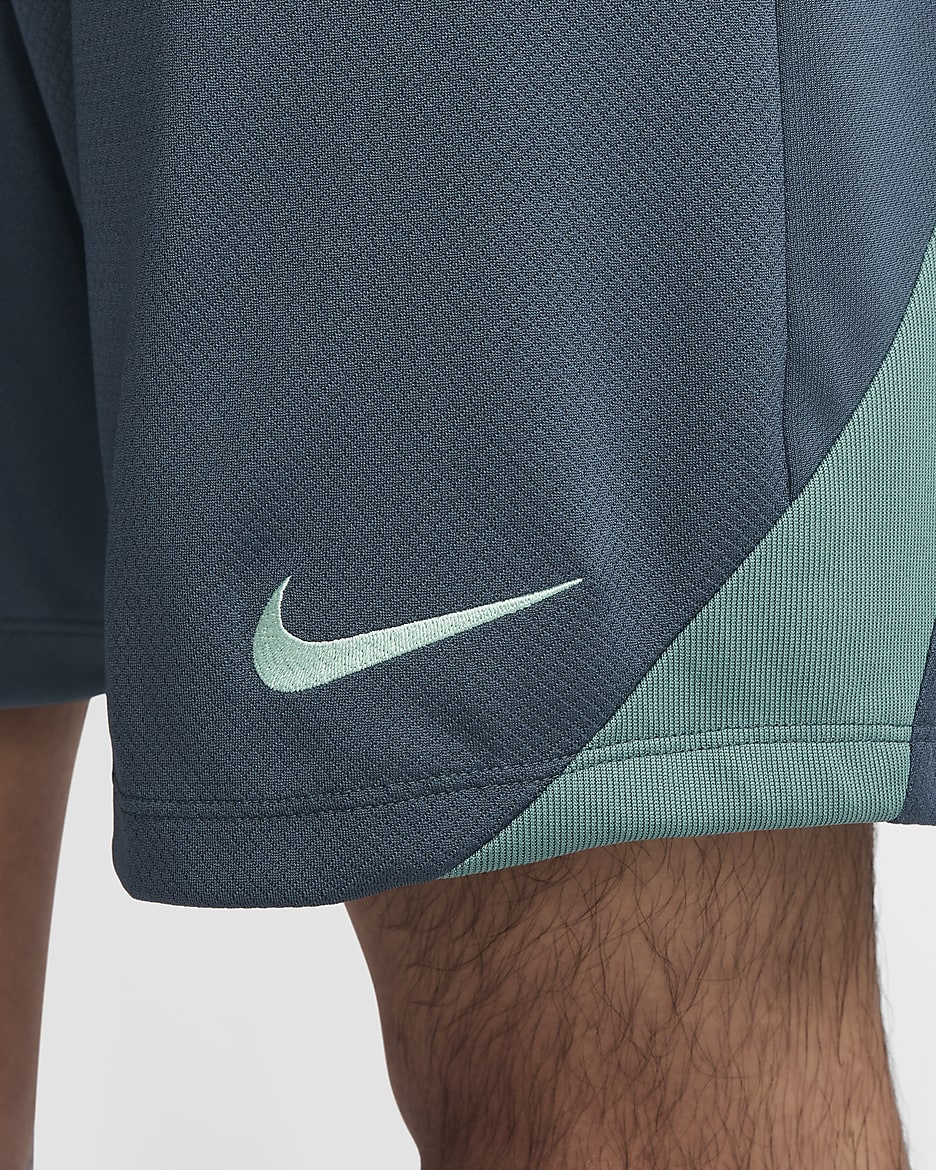 Męskie spodenki piłkarskie z dzianiny Nike Dri-FIT Tottenham Hotspur Strike (wersja trzecia) - Faded Spruce/Bicoastal/Enamel Green