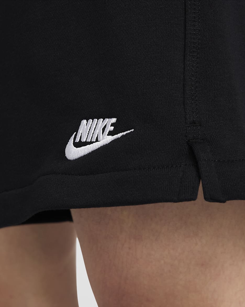 Nike Club Men's French Terry Flow Shorts - Black/Black/White