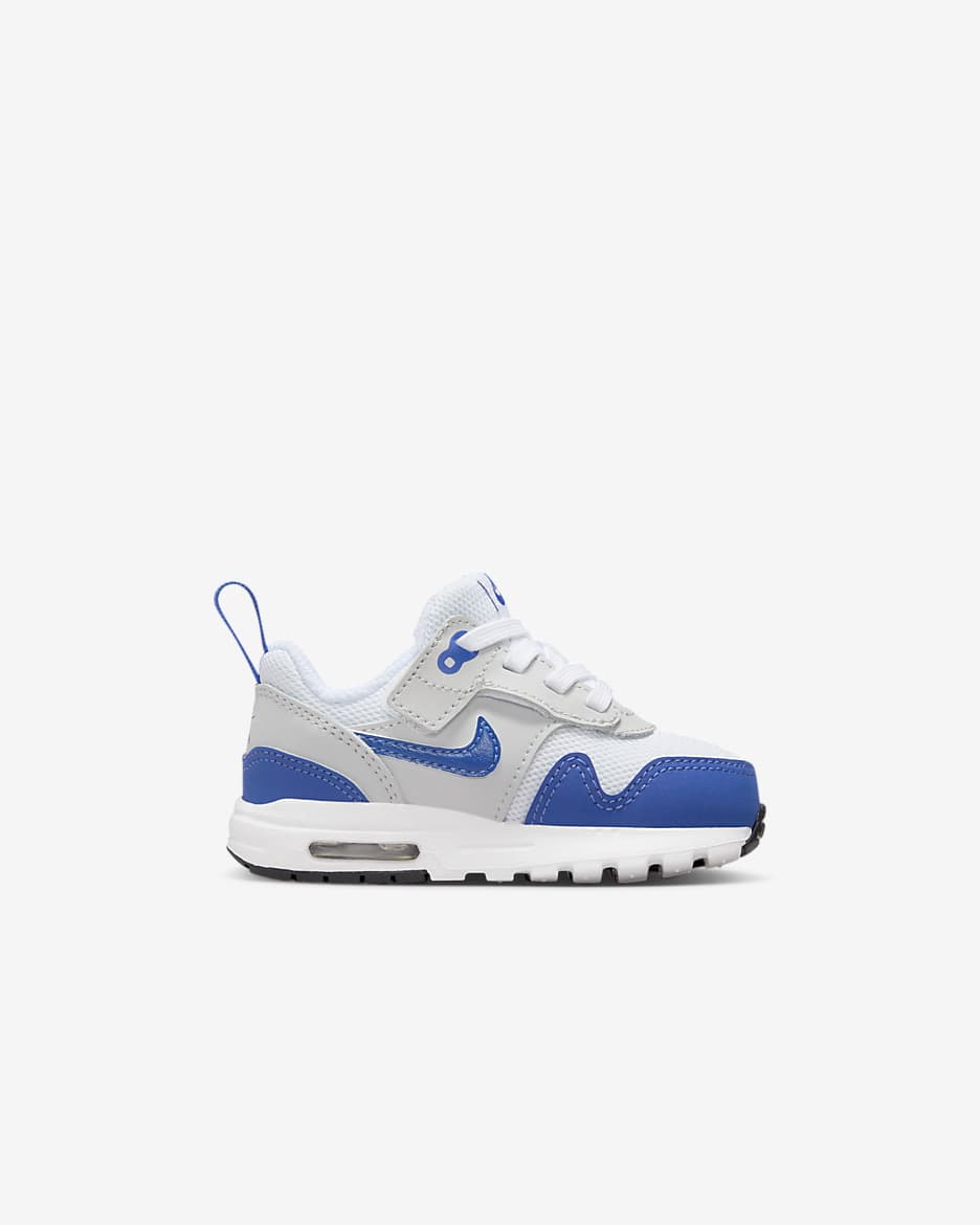 Air Max 1 EasyOn Baby/Toddler Shoes - White/Neutral Grey/Black/Game Royal