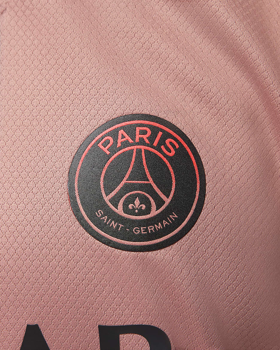 Paris Saint-Germain 2024/25 Stadium Third Jordan Dri-FIT Replika-Fußballshorts (Damen) - Rust Pink/Schwarz/Schwarz