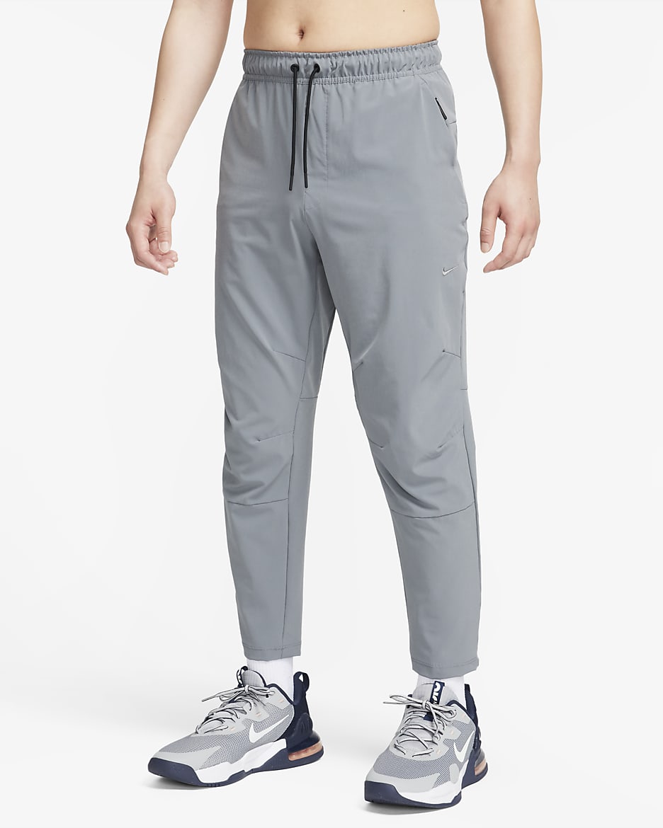 Nike Unlimited Men's Dri-FIT Straight-Leg Versatile Trousers - Smoke Grey/Black/Smoke Grey