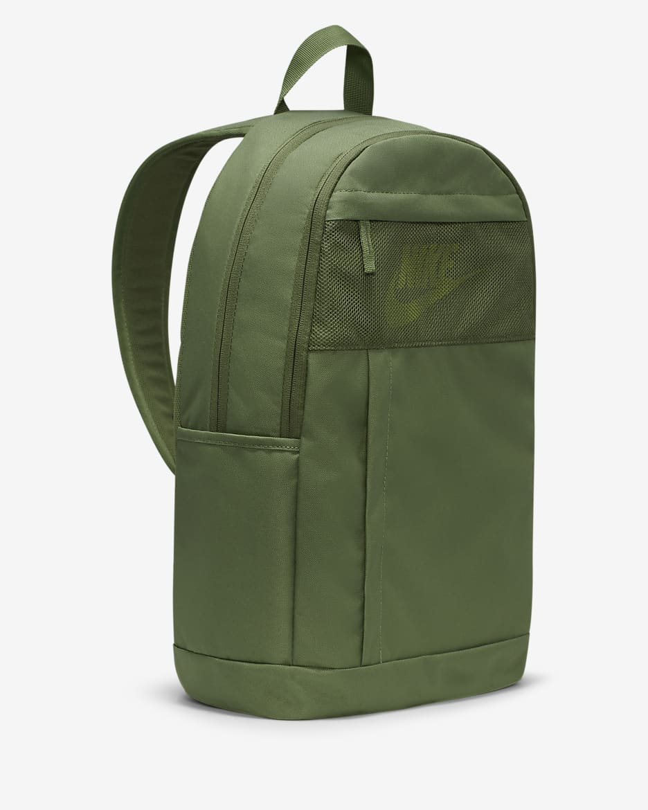 Nike Backpack (21L) - Treeline/Treeline/Vivid Green