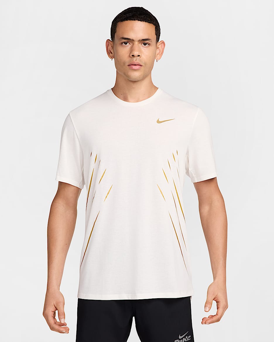 Męska koszulka z krótkim rękawem do biegania Dri-FIT Nike x Jakob - Sail