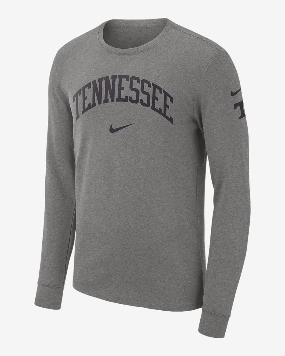 Nike College (Tennessee) Men's Long-Sleeve T-Shirt - Dark Grey Heather