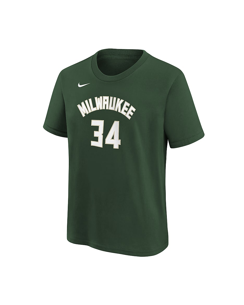 Playera Nike NBA para niños talla grande Giannis Antetokounmpo Bucks - Abeto