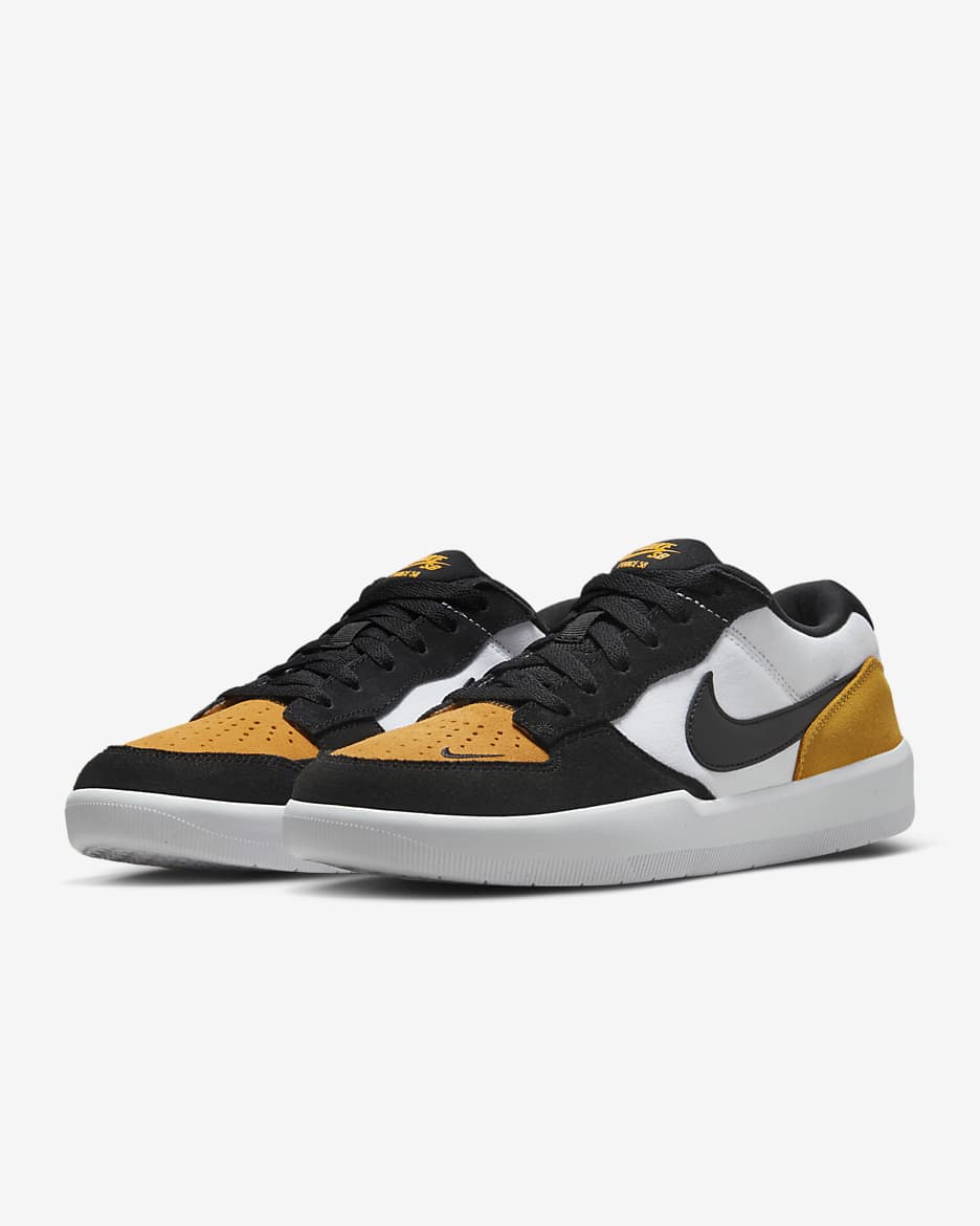 Nike SB Force 58 Skate Shoes - University Gold/White/Black