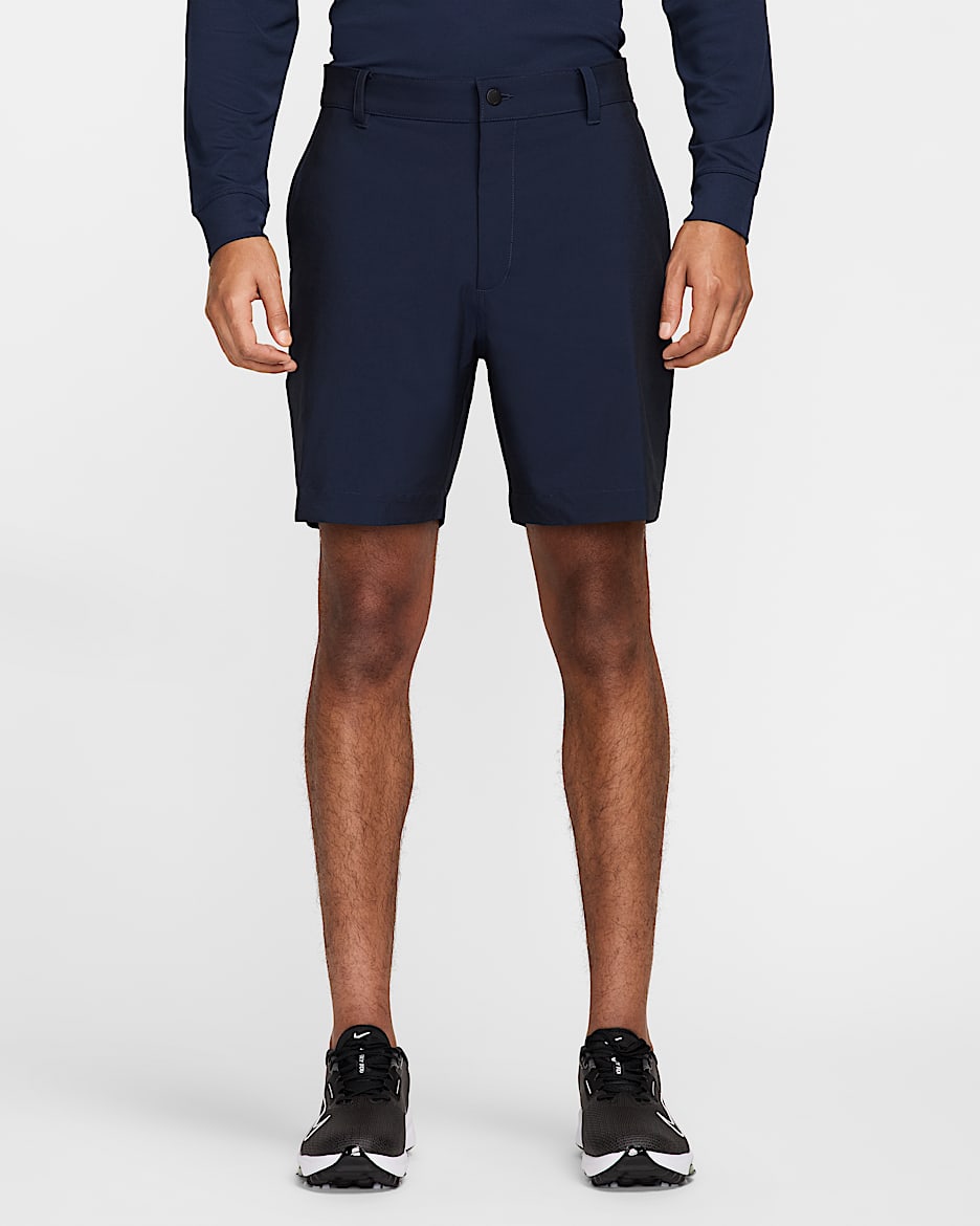 Nike Victory Shorts de golf Dri-FIT de 18 cm para hombre - Azul marino medianoche/Negro/Azul marino medianoche