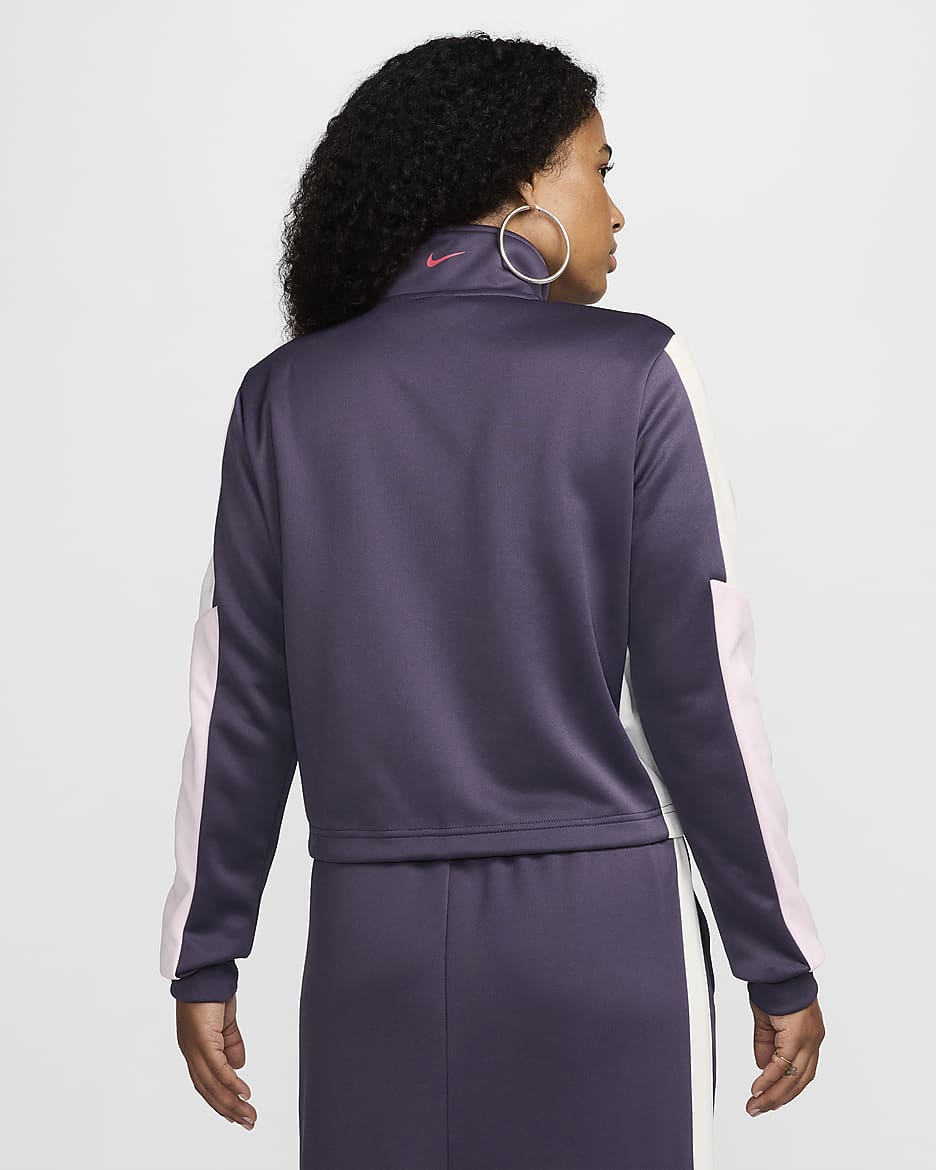 Track jacket Nike Sportswear – Donna - Dark Raisin/Pink Foam/Sail