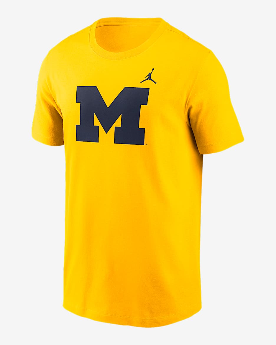 Michigan Wolverines Primetime Logo Men's Nike College T-Shirt - Amarillo
