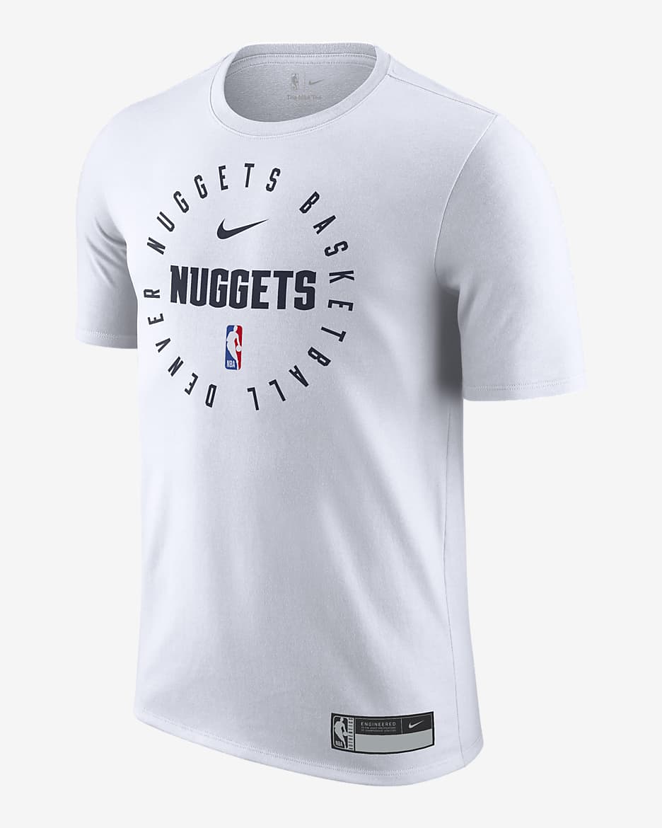 Playera Nike Dri-Fit de la NBA para hombre Denver Nuggets - Blanco