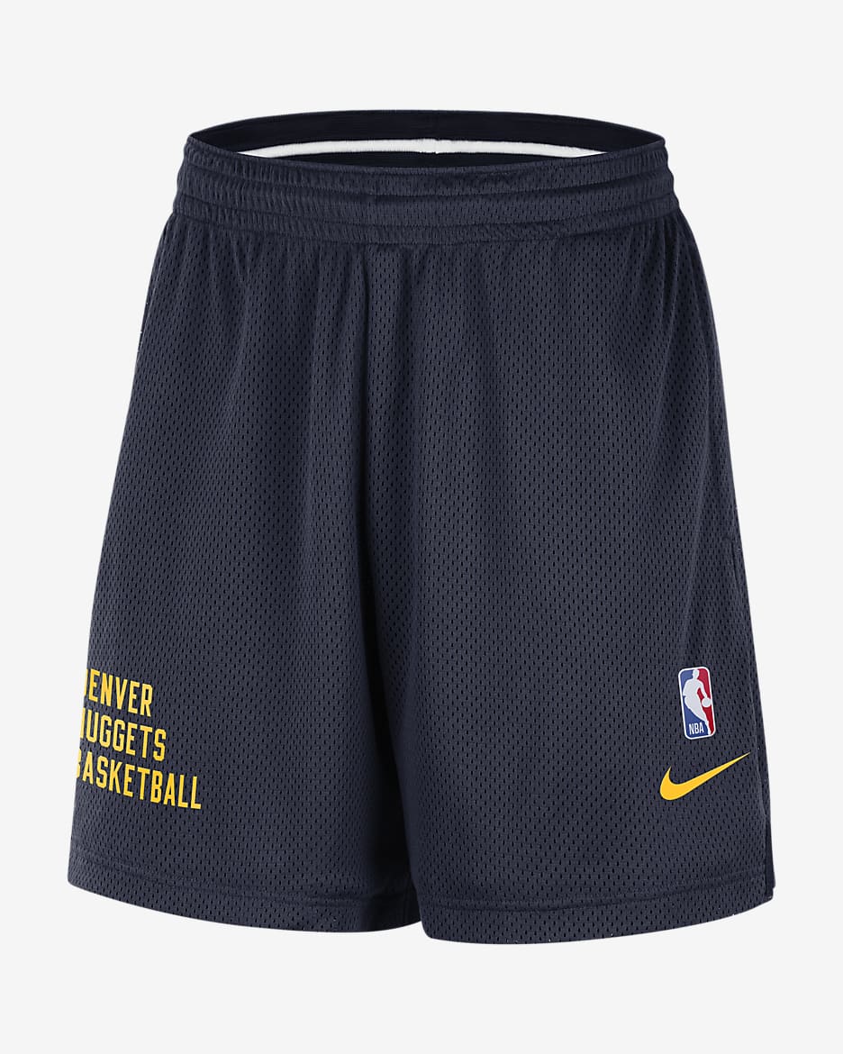 Denver Nuggets Men's Nike NBA Mesh Shorts - College Navy/White