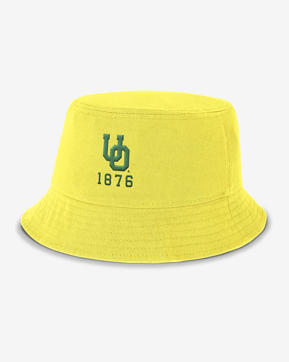 Oregon Ducks Legacy Apex Men's Nike College Bucket Hat - Yellow Strike