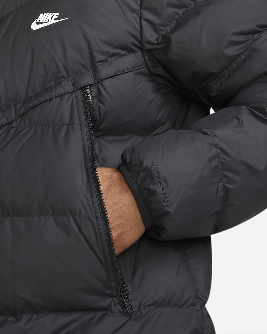 Nike Sportswear Storm-FIT Windrunner Men's PRIMALOFT ® Filled Parka - Black/Black/Sail