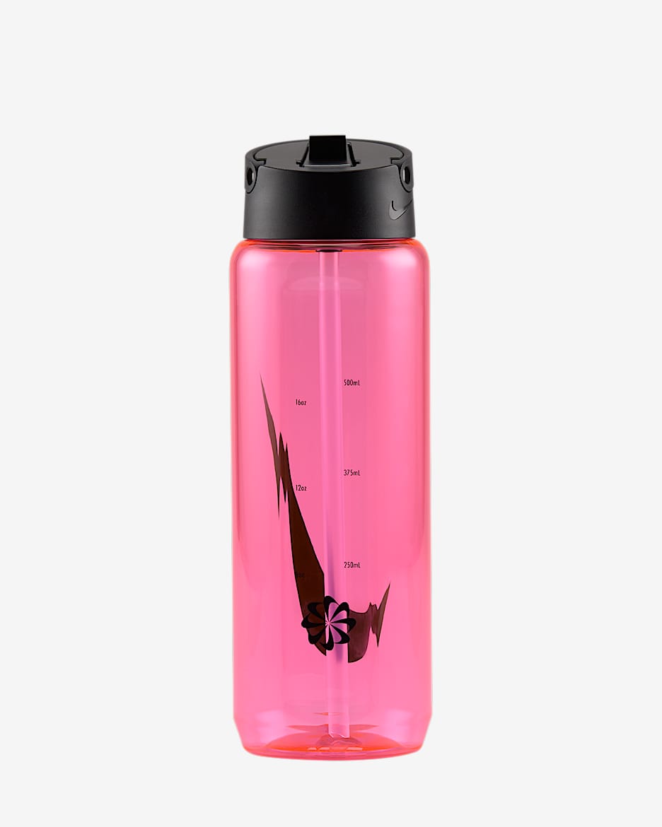 Nike Recharge Tritan-Trinkhalmflasche (ca. 710 ml) - Pink Spell/Schwarz/Schwarz