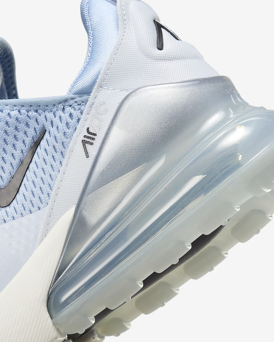 Nike Air Max 270 Women's Shoes - Light Armory Blue/Football Grey/Summit White/Black