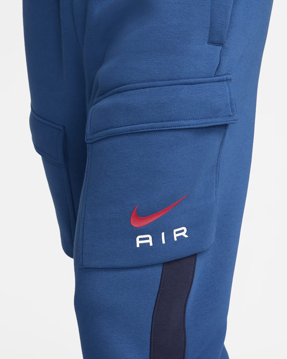 Nike Air cargobroek van fleece voor heren - Court Blue/Obsidian