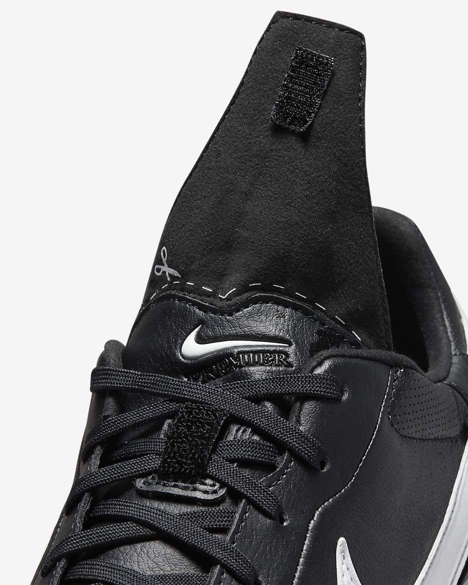 Scarpa da calcio a taglio basso TF Nike Premier 3 - Nero/Bianco