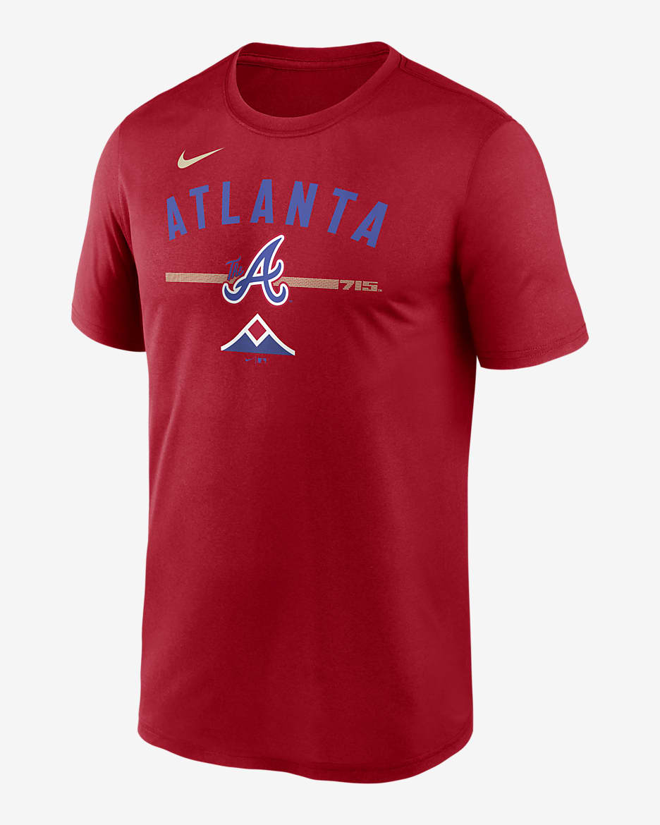 Atlanta Braves City Connect Legend Men's Nike Dri-FIT MLB T-Shirt - Red